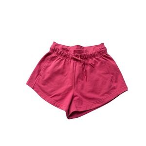 Lululemon Inner Glow Short 3 French Terry Pink Lychee Size 4